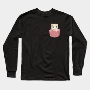 the cat in the pocket pocket Long Sleeve T-Shirt